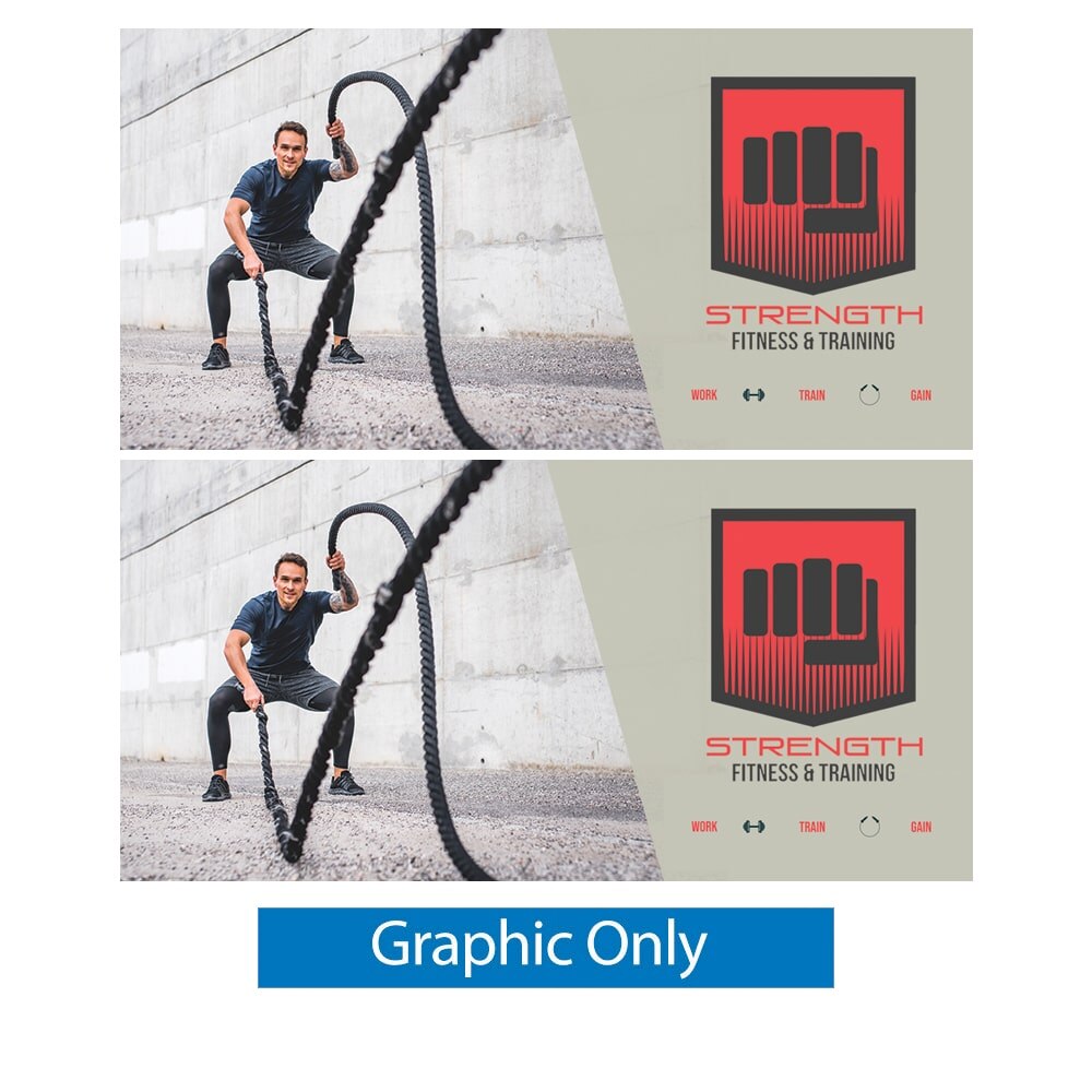 20x10 ft. Lumiere Continuous NON-Backlit — Double Sided Graphic Only